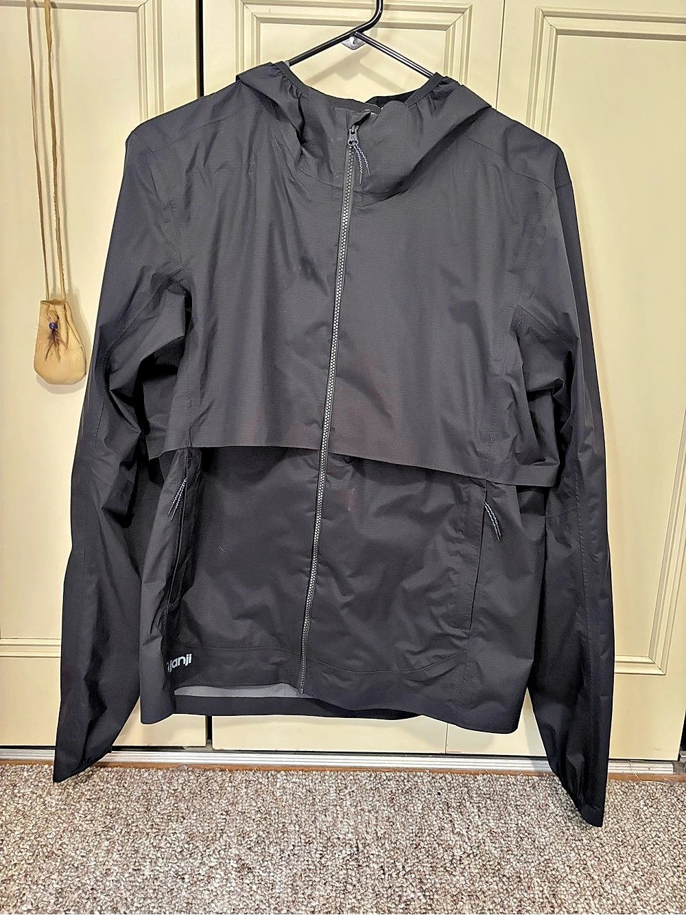 Janji Men's Small Rainrunner Jacket Black Midnight